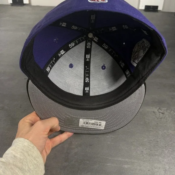 Hat‎ Club Baltimore Ravens New Era Cap 7 1/4 20th Anniversary Shield Crest Lamar - Picture 9 of 9